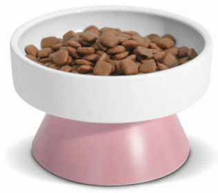 Cat Ceramic Raised Food Bowls, Elevated Pet Dish Feeder, Protect Pet's Spine, for Dog Kitty Puppy Pets Bowl, Tower Shaped Ceramic Pet Cats Food Bowl