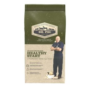 Dr. Pol Healthy Start 18% Poultry Pearls Starter Layer Chick Feed, 30lb. Bag for Chickens and other types of Poultry