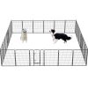 Dog Playpen Foldable 24 Panels Dog Pen 40" Height Pet Enclosure Dog Fence Outdoor with Lockable Door for Large/Medium/Small Dogs,Puppy Playpen,RV,Camp