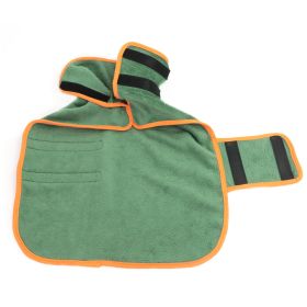 Pet Super Absorbent Quick Drying Fiber Bath Towel (Option: Green-S)