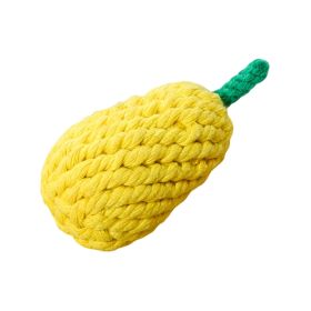 Natural Jute Dog Chewing Rope For Dental Tough With Cute Animals Fruit Eco-Friendly Knot (style: Pineapple)