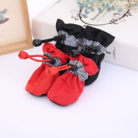 4pcs Dog Shoes; Large Pet Waterproof Chihuahua Anti-slip Boots Puppy Cat Socks Botas S/M/L/XL (Color: Beige, size: XXL)