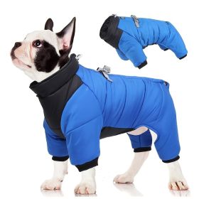 Pet Cotton Coat; Waterproof Warm Dog Jacket; Winter Dog Coat For Small Medium Large Dogs (Color: Yellow, size: M)