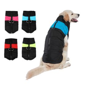 Windproof Dog Winter Coat Waterproof Dog Jacket Warm Dog Vest Cold Weather Pet Apparel  for Small Medium Large Dogs (Color: Blue, size: 6XL)